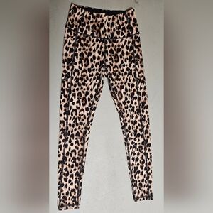 Victoria's Secret Leopard Print Leggings - Black & Tan